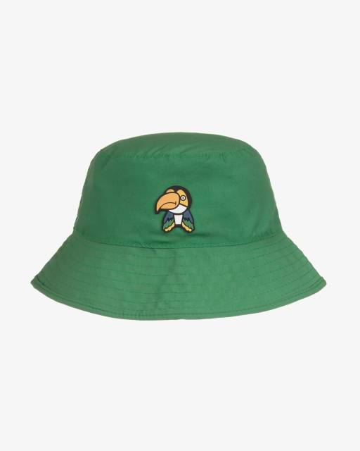 Roarsome-Green Beak the Toucan Reversible Bucket Hat | Childrensalon