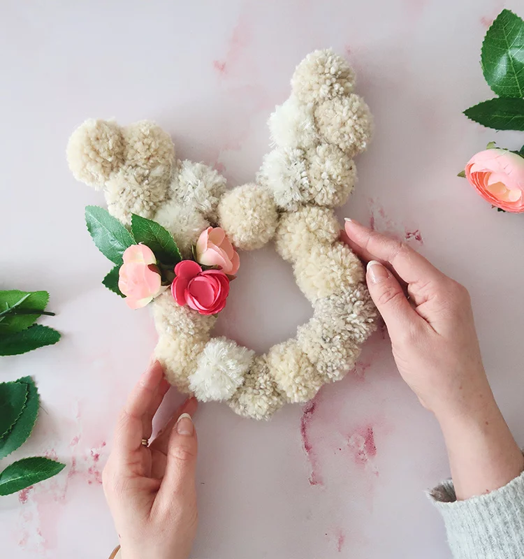 easter wreath uk, easter wreath ideas, easter wreath to make, how to make easter wreaths, easter wreath craft, easter wreath craft ideas, easter wreath making, easter wreath diy, easter wreath supplies, easter wreath kit, easter bunny wreath kit, pom pom easter bunny, pom pom bunny craft